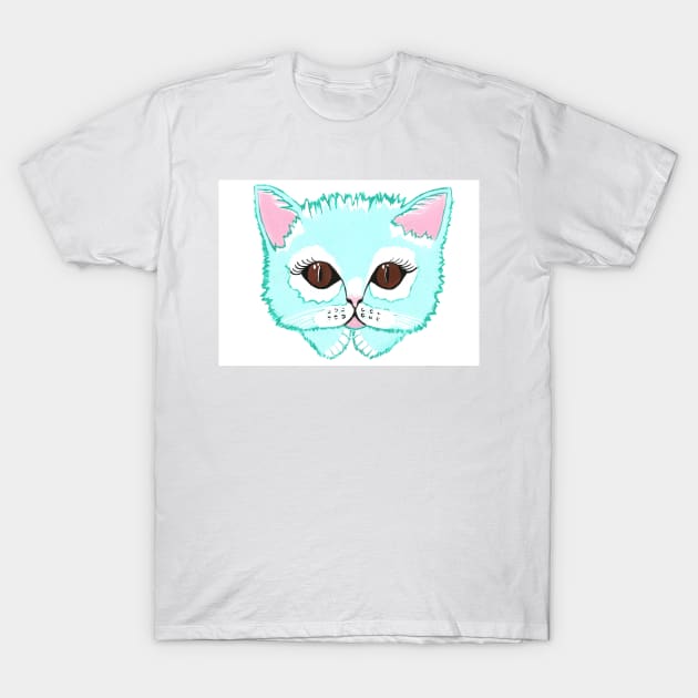 MISS Kitty Cat Painting T-Shirt by SartorisArt1